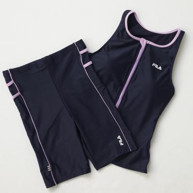 【SWIM】【FILA】ワンポイントZIPタンクトップセパレートスクール水着