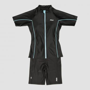 【SWIM】【FILA】ワンポイントZIP半袖セパレートスクール水着