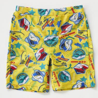 【シンカンセン】総柄スイムパンツ ストレッチ素材