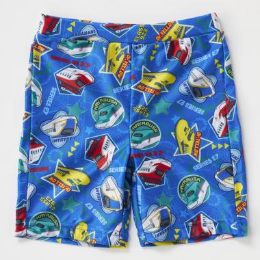 【シンカンセン】総柄スイムパンツ ストレッチ素材