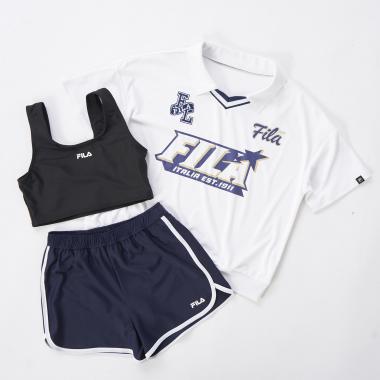 【FILA】襟付き3点セット水着