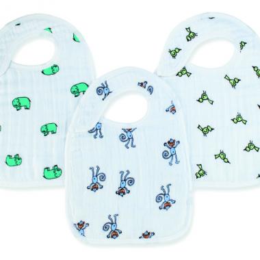 【aden + anais】スナップビブ/ジャングルジャム/3枚