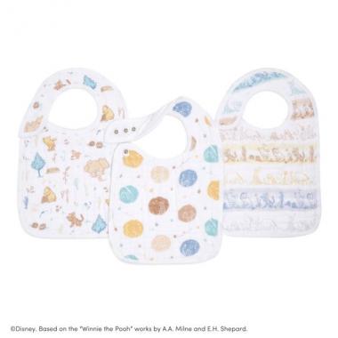 【aden + anais】スナップビブ/くまのプーさん/ウィニーインザウッズ/3枚
