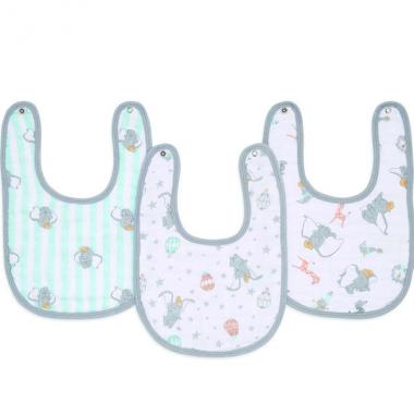 【aden + anais】スナップビブ/ダンボニューハイツ/3枚