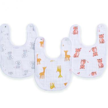 【aden + anais】スナップビブ/サファリベイブス/3枚
