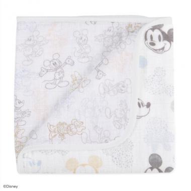 【aden + anais】ブランケット/ミッキー+ミニー/ミニ