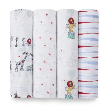 【aden + anais】スワドル/ヴィンテージサーカス/4枚