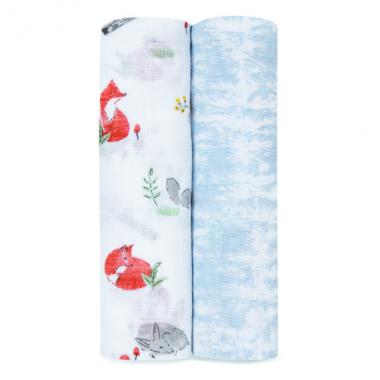 【aden + anais】スワドル/ナチュラリー/2枚