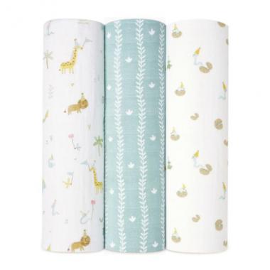 【aden + anais】スワドル/イヤーオブザスネイク/3枚