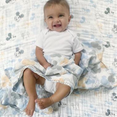 【aden + anais】スワドル/ミッキー+ミニー/3枚