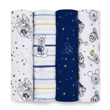 【aden + anais】スワドル/ミッキースターゲイザー/4枚