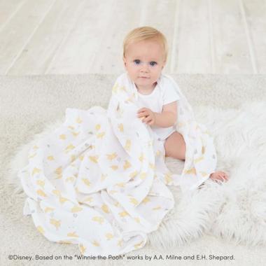 【aden + anais】スワドル/くまのプーさん/ウィニー+フレンズ/4枚