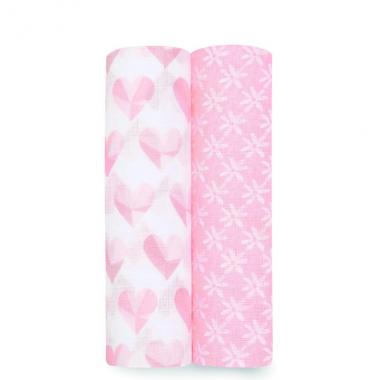 【aden + anais】スワドル/ピースオブマイハート/2枚