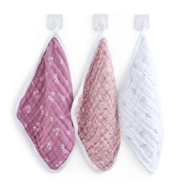 【aden + anais】ウォッシュクロス/ヘリテージフローラル/オーガニック/3枚