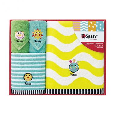 【ベビー雑貨】【Sassy】サッシー・ギフトタオルセットＬ /4枚入