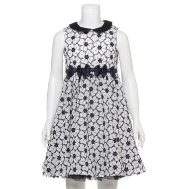 花刺しゅう衿つきワンピース