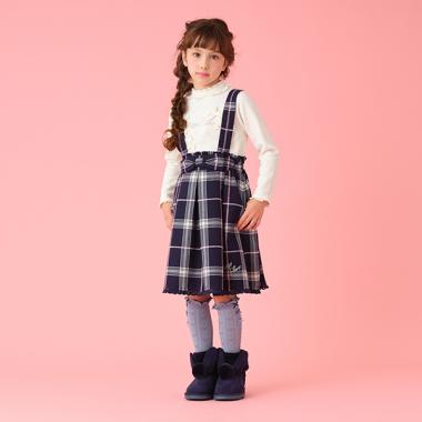 裾レースつきジャンパースカート