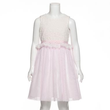 チュール切り替えワンピース