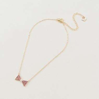 キラキラリボンネックレス