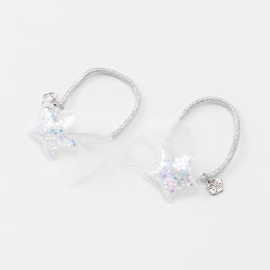 星チュールヘアポニー2個セット