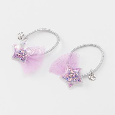 星チュールヘアポニー2個セット