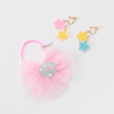 ヘアポニー＆イヤリングセット