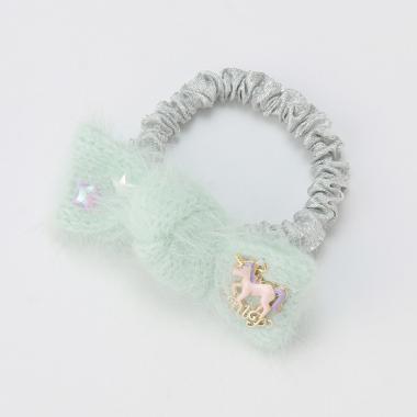 フワフワリボンユニコーンヘアポニー【日本製】