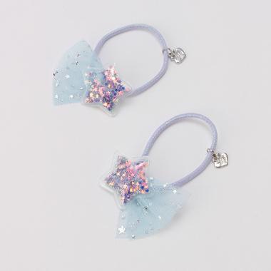 スターチュールヘアポニー2個セット【日本製】