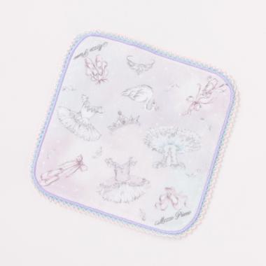 バレリーナ柄ハンドタオル【日本製】