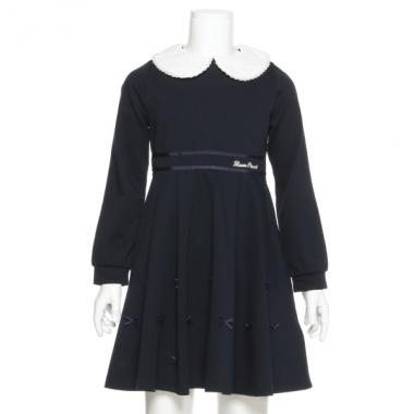 衿つきリボンカットワンピース