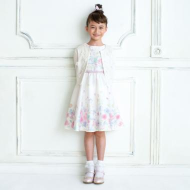 花柄パネルワンピース【日本製】