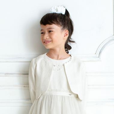 ファンシーツィード裾スカラップジャケット