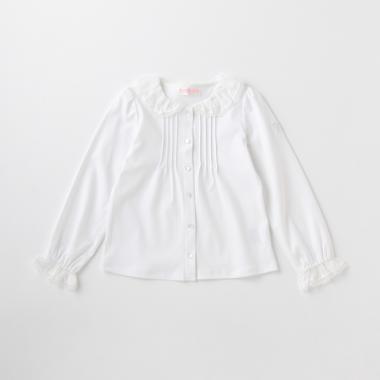 フリル衿ブラウス