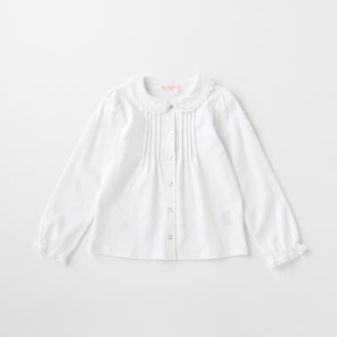 レース衿ブラウス