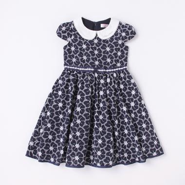 花刺しゅう衿つきワンピース