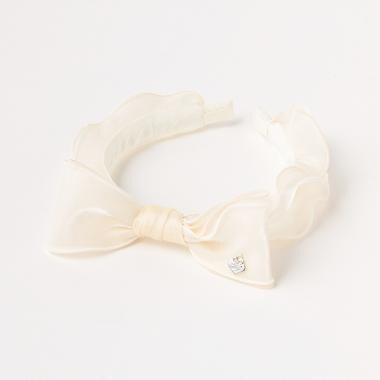 フリルリボン　カチューシャ【日本製】