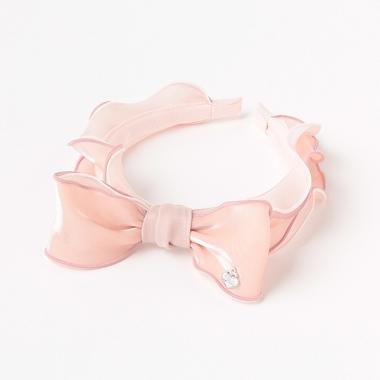 フリルリボン　カチューシャ【日本製】