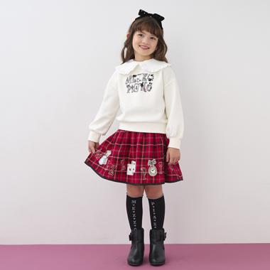 アリスモチーフ　チェックスカート