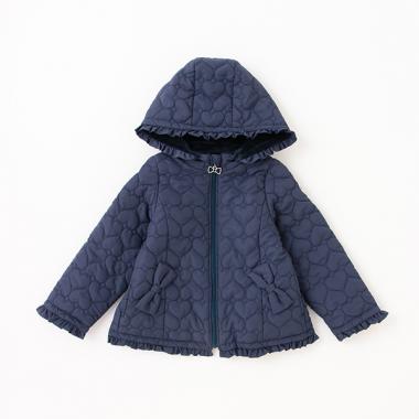 ハートキルト　ジップパーカブルゾン