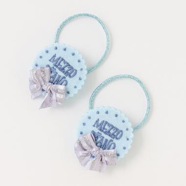 クッキーモチーフ　ヘアポニー　2個セット【日本製】