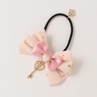 鍵つきリボン　ヘアポニー