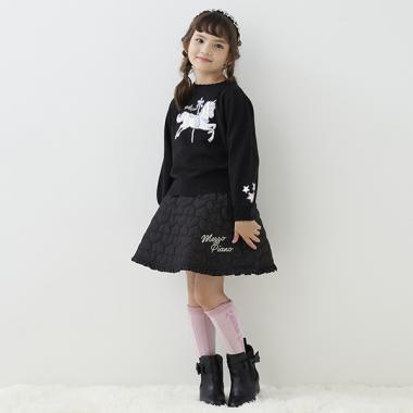 ハートキルトフレアースカート