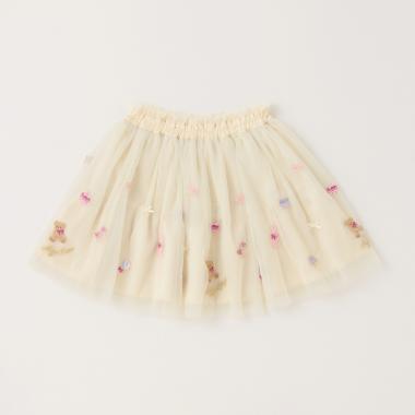 お部屋モチーフ刺しゅう　チュールスカート