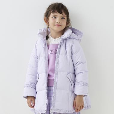 【はっ水】Aラインフリル　ダウン