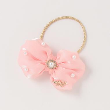 ぷっくりリボン　ヘアポニー