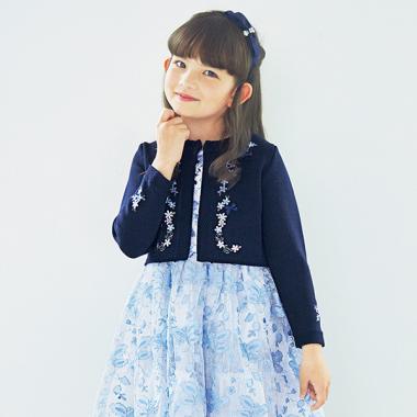 花刺しゅう　ニットボレロ