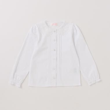 スカラップ衿　カットブラウス