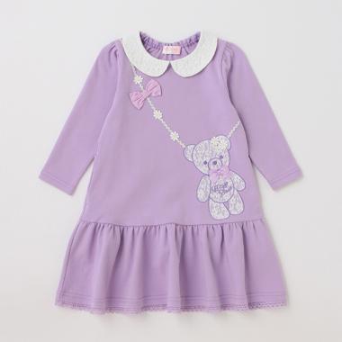 花クマポシェット　カットワンピース