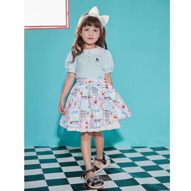 ダイナー柄スカート