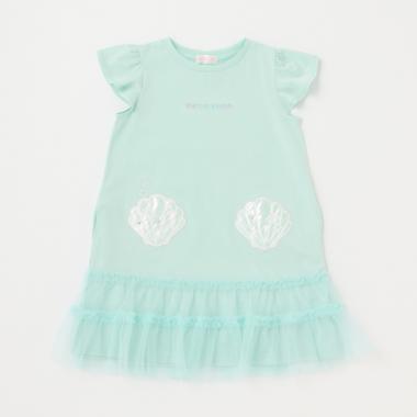 シェルアップリケ　カットワンピース